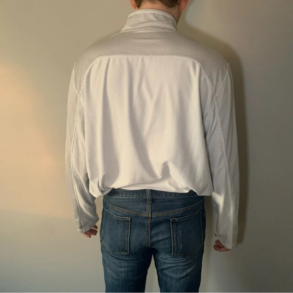 🌟HOST PICK🌟Mens Calvin Klein Performance white &  grey lightweight sweater XXL - Picture 2 of 12